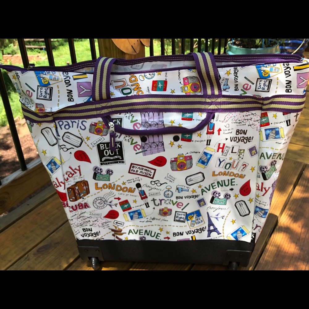 Large rolling tote